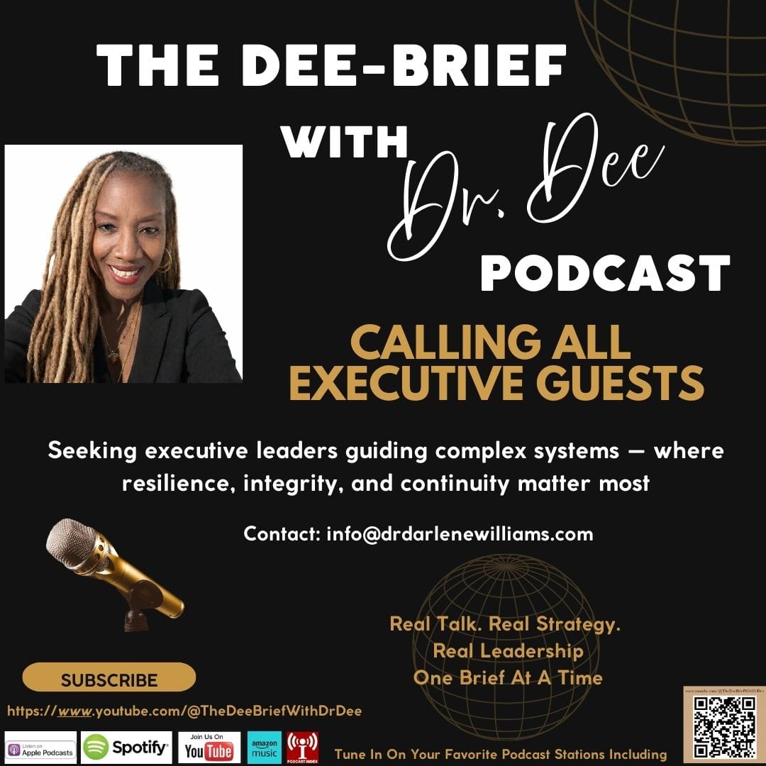 The Dee Brief with Dr. Dee - Call for Guests